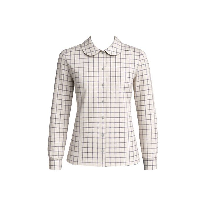 SANDROYD CHECK BLOUSE LONG SLEEVE