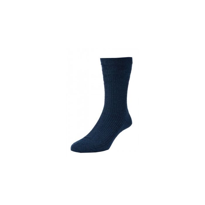 WOOL RICH SHORT SOCKS PACK OF TWO - NAVY