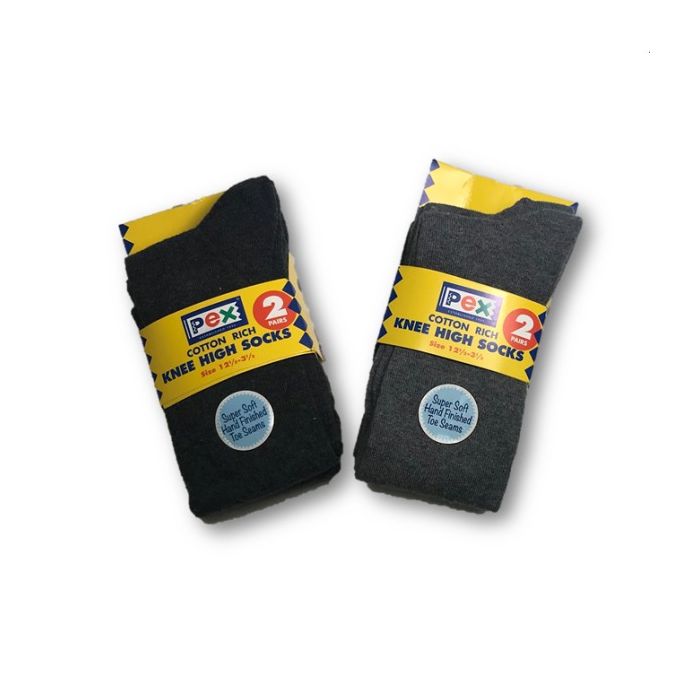 COTTON RICH LONG SOCKS PACK OF TWO