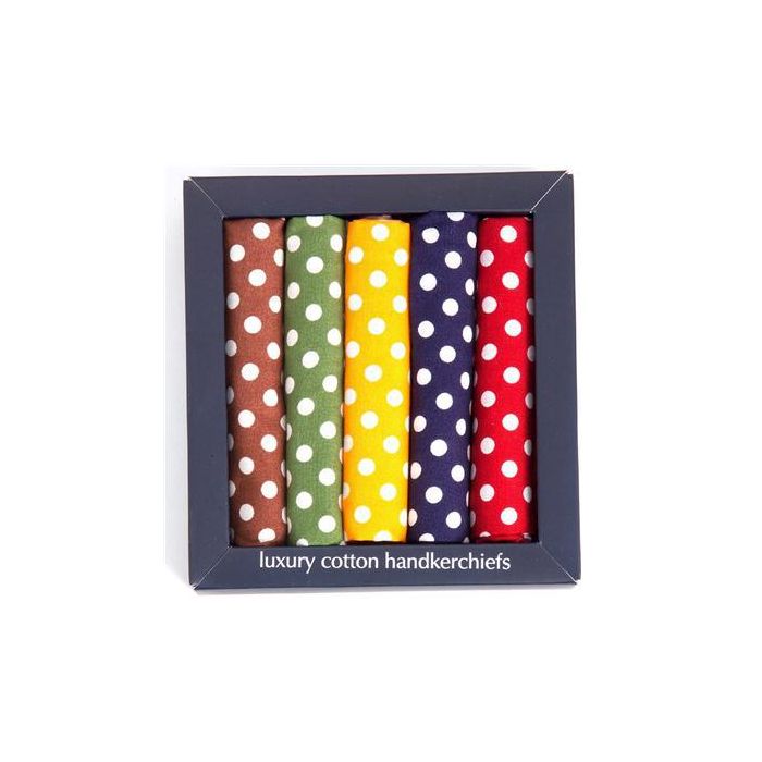 SPOTTED HANDKERCHIEFS 5PK