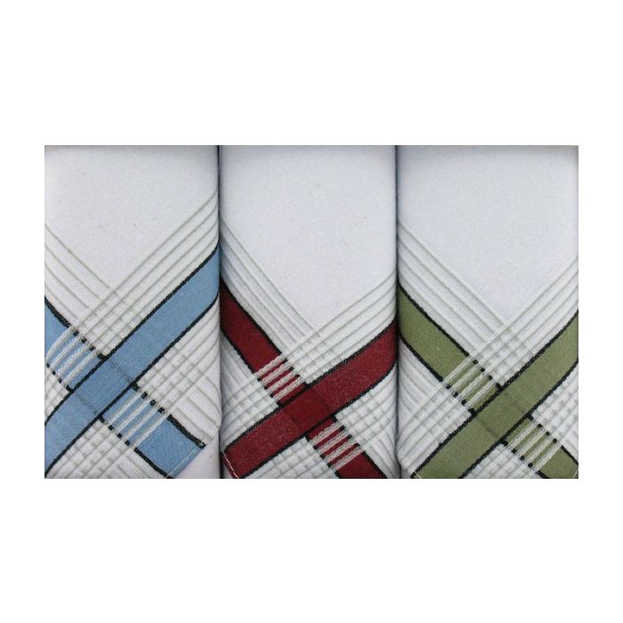 STRIPE HANDKERCHIEFS 3PK