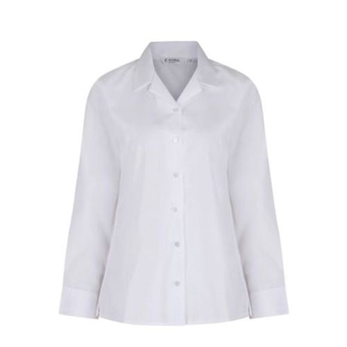 WHITE BLOUSE - FITTED LONG SLEEVE - TWINPACK 