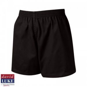 POLYCOTTON SPORTS SHORTS BLACK