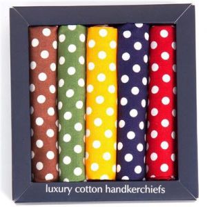 SPOTTED HANDKERCHIEFS 5PK