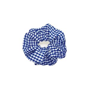 GINGHAM SCRUNCHIE-NAVY