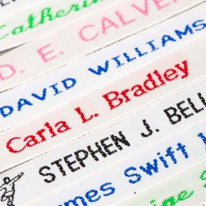 SANDROYD SEW-ON NAME TAPES - PACKS OF 72 OR 144