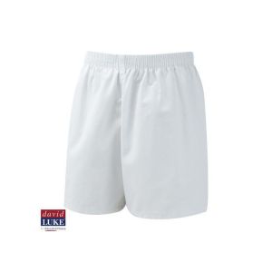 POLYCOTTON SPORTS SHORTS - WHITE