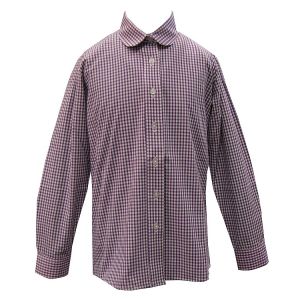 PURPLE GINGHAM CHECK BLOUSE