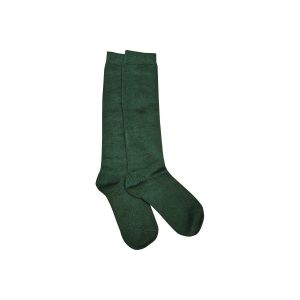 COTTON RICH LONG SOCKS PACK OF TWO - BOTTLE GREEN