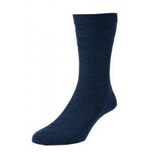 WOOL RICH SHORT SOCKS PACK OF TWO - NAVY